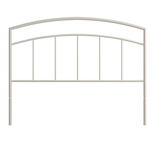 Julien Queen Metal Bed without Frame, Textured White