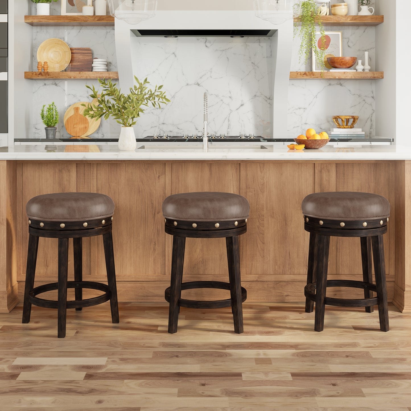 Benard Wood Stool