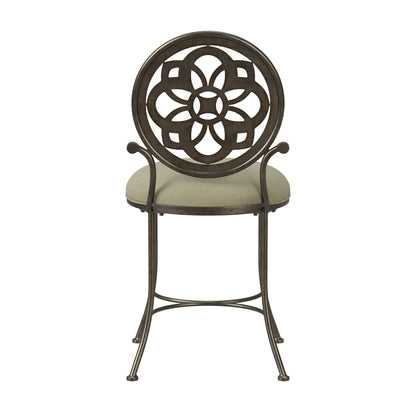 Marsala Metal Vanity Stool