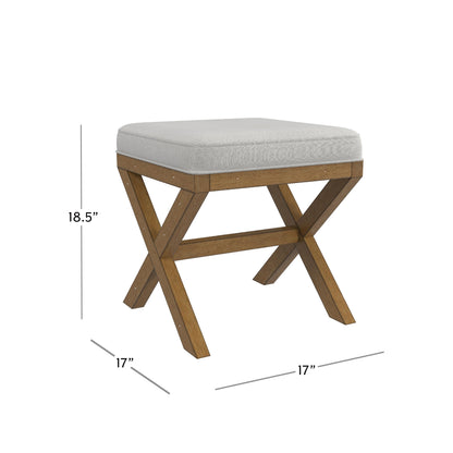 Somerset Wood Vanity Stool