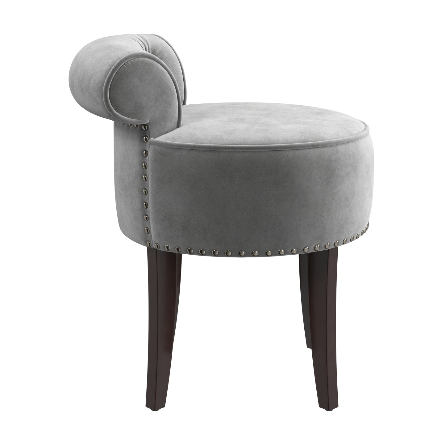 Lena Wood Vanity Stool