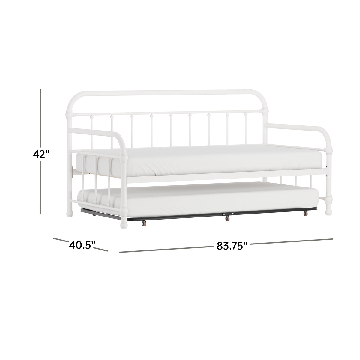 Kirkland Metal Daybed with Trundle