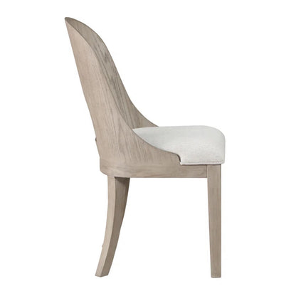 Niamh Wood and Upholstered Dining Chair, Set of 2