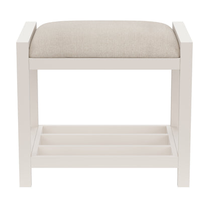 Amelia Wood Vanity Stool
