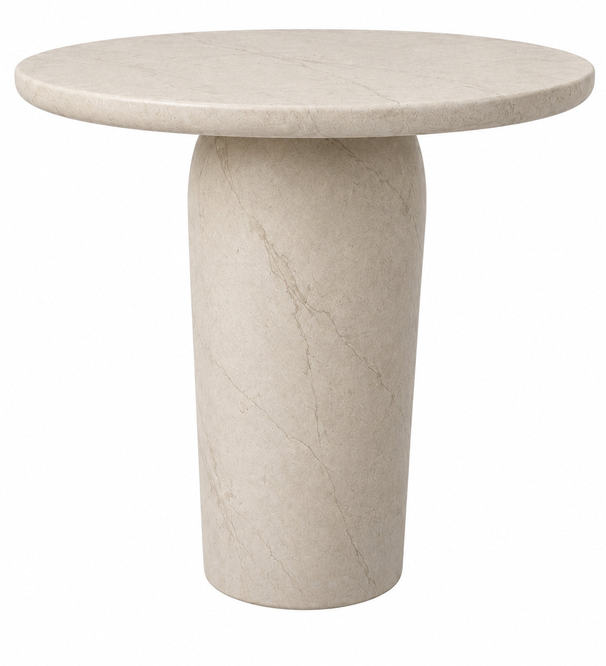 Wyatt Reinforced Concrete Side Table, Light Beige