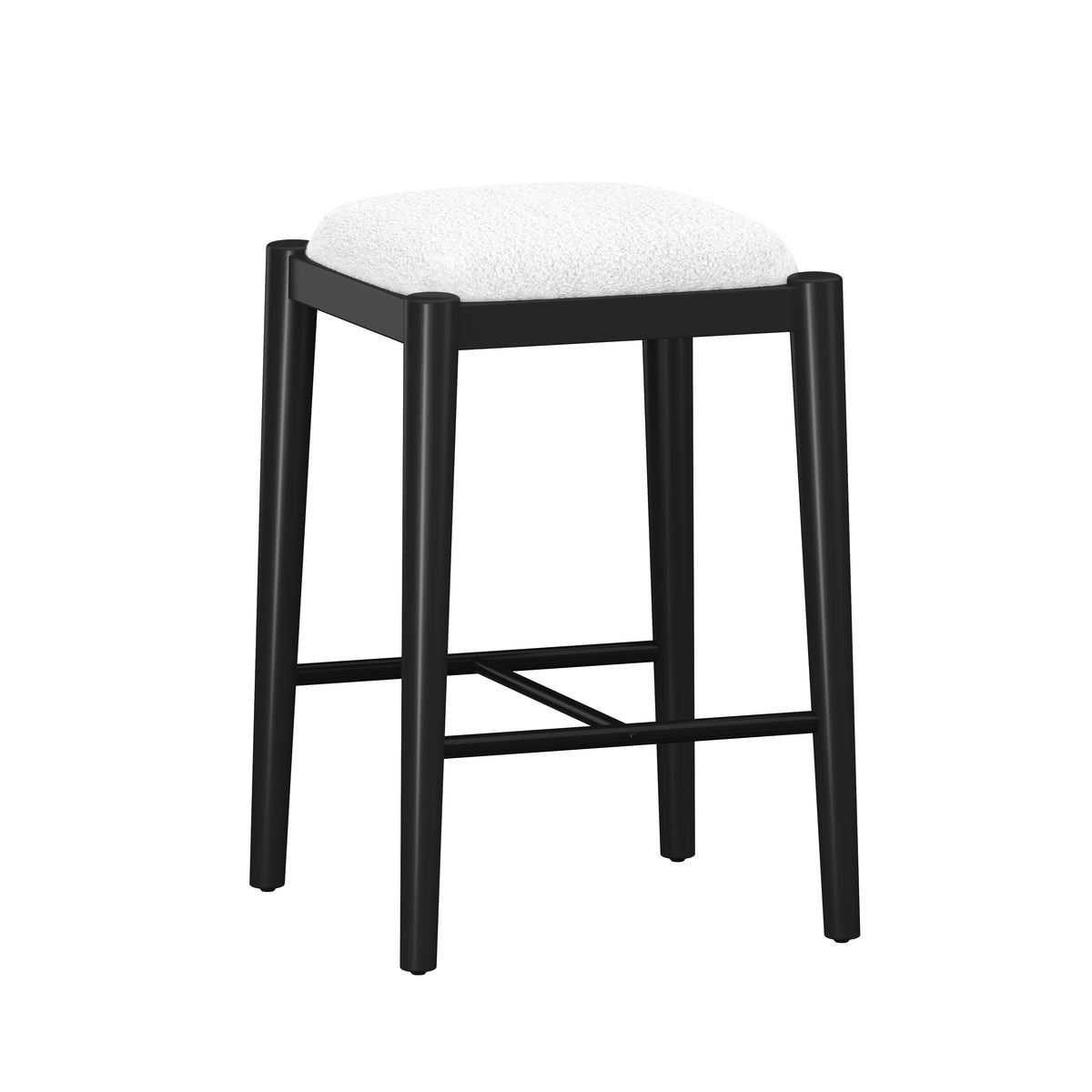 Cleo Backless Wood Counter Height Stool