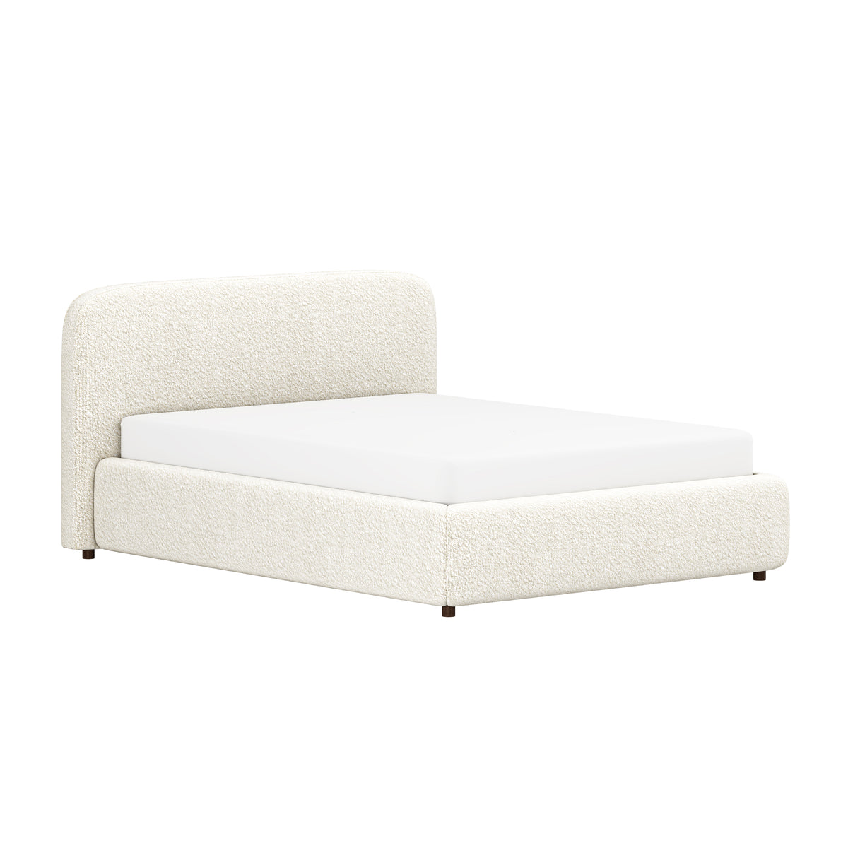 Belleville Upholstered Queen Wing Low Platform Bed
