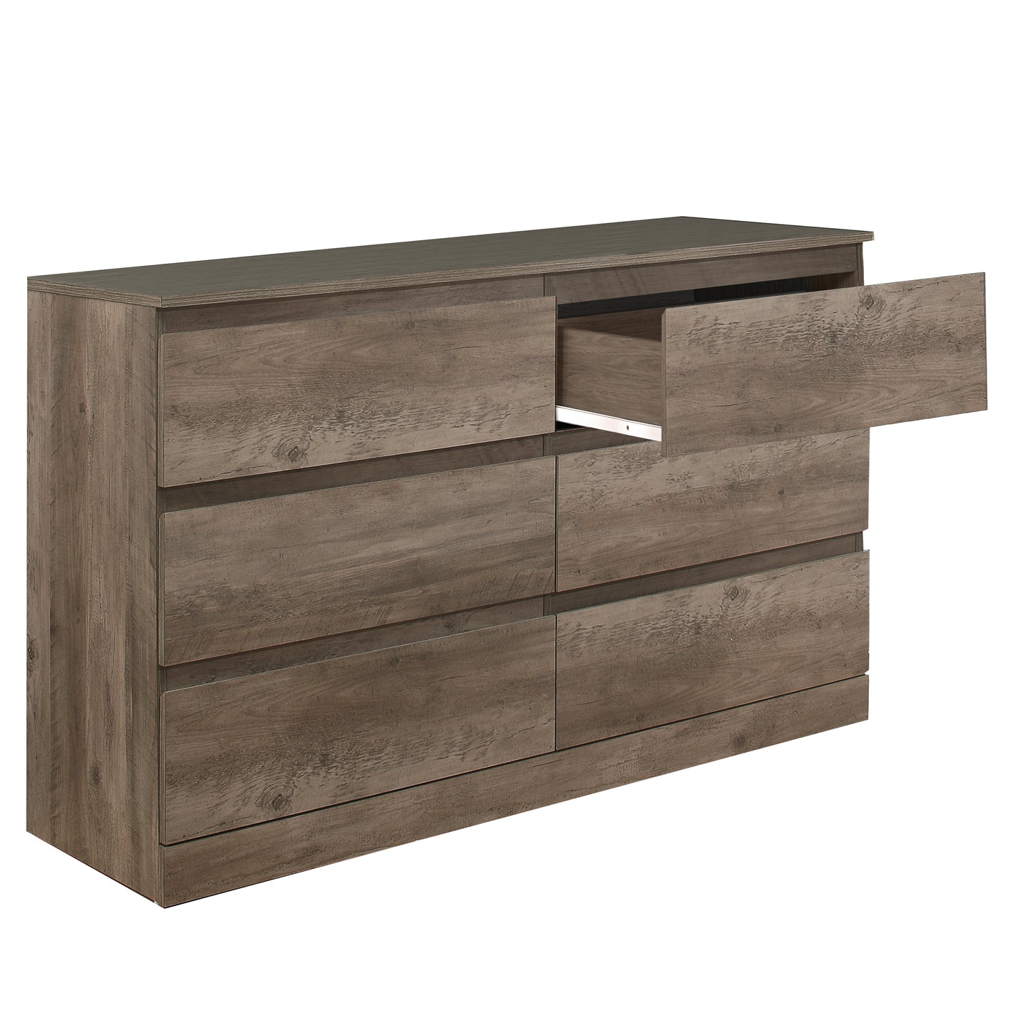 Brindle Wood 6 Drawer Dresser