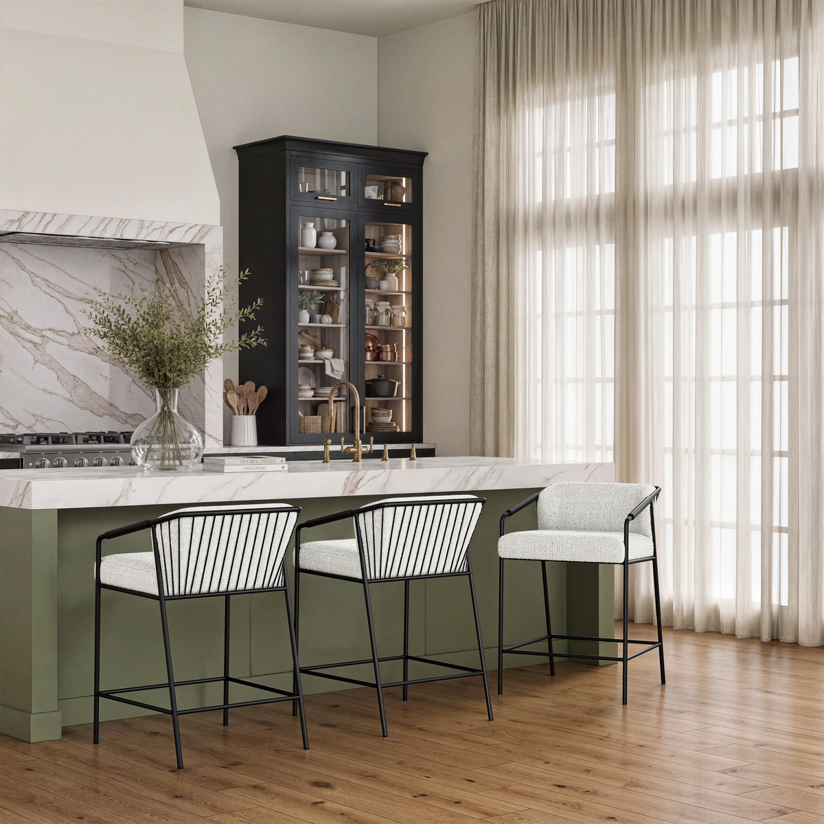 Brock Upholstered Counter Stool
