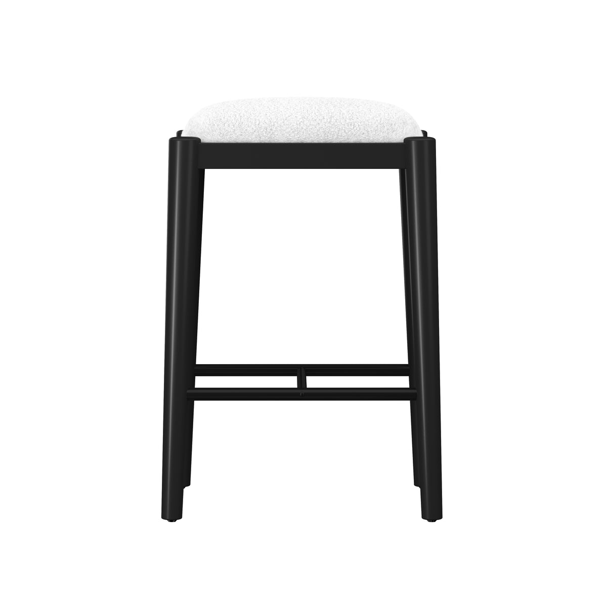 Cleo Wood Counter and Bar Stools, Black