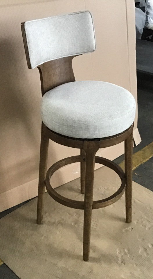 Norris Wood Adjustable Height Swivel Stool