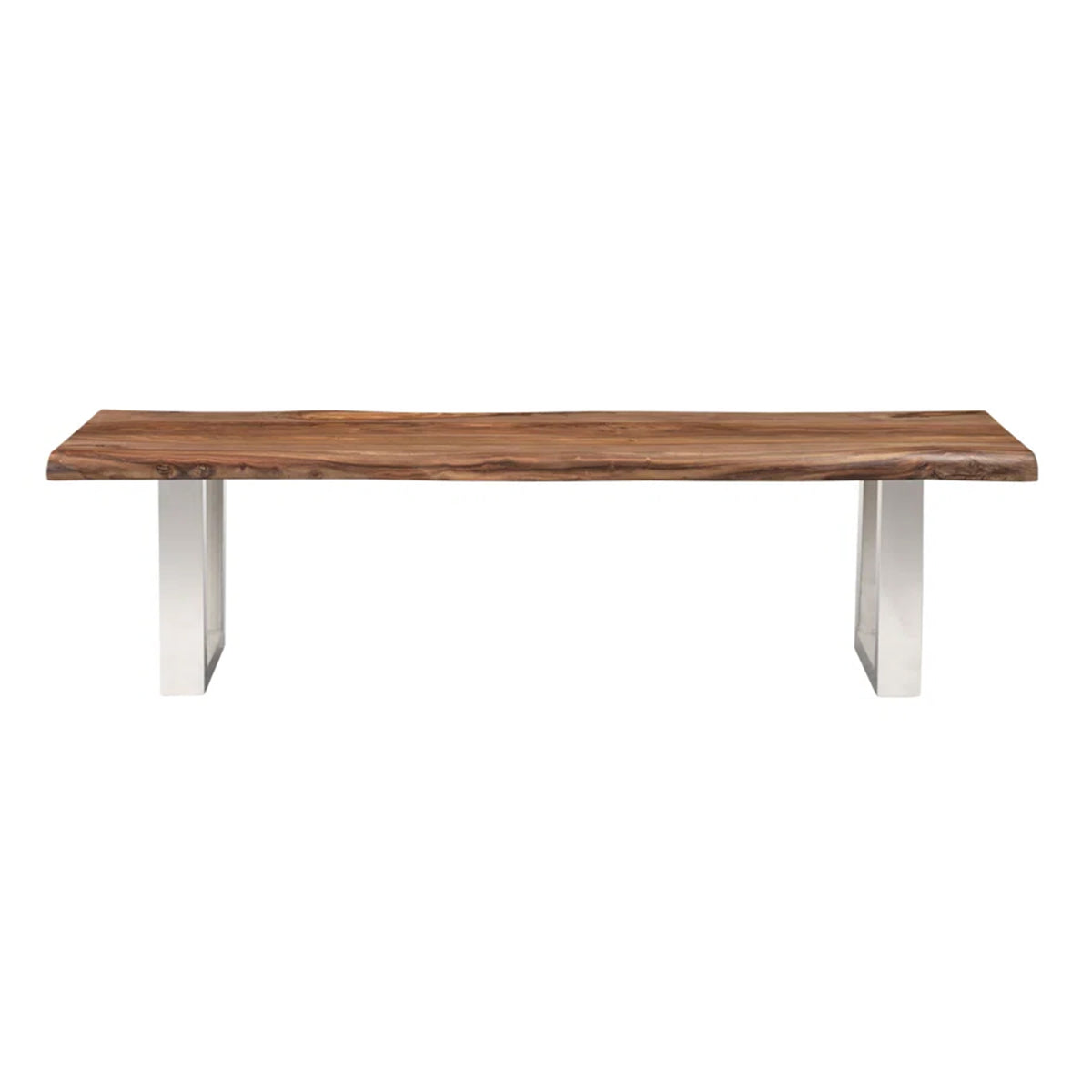 Luxe Wood and Metal Bench