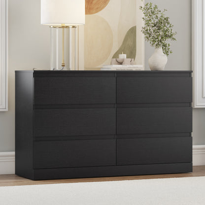 Brindle Wood 6 Drawer Dresser