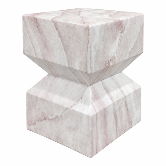 Rosetta Reinforced Concrete Accent Table, Blush Pink