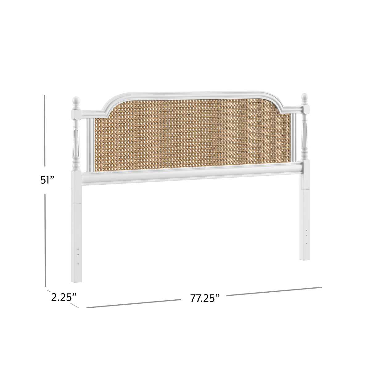 Melanie Wood Headboard without Frame