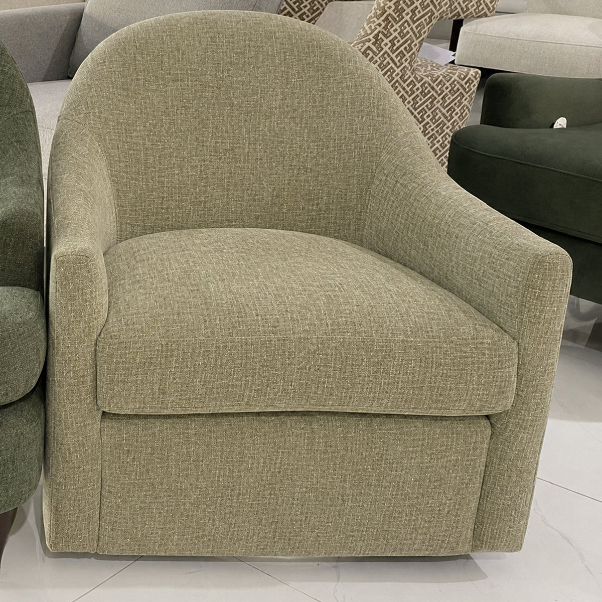 Atwood Upholstered Swivel Accent Chair