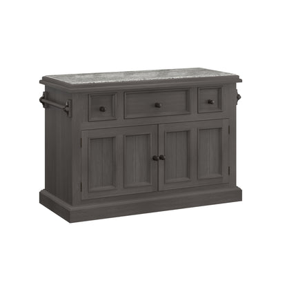 Tuscan Retreat Wood Kitchen Island