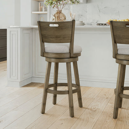 Rhys Wood Counter and Bar Stools