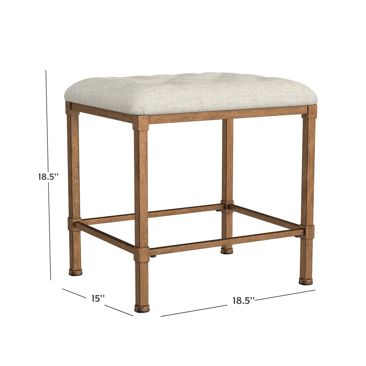 Katherine Metal Vanity Stool