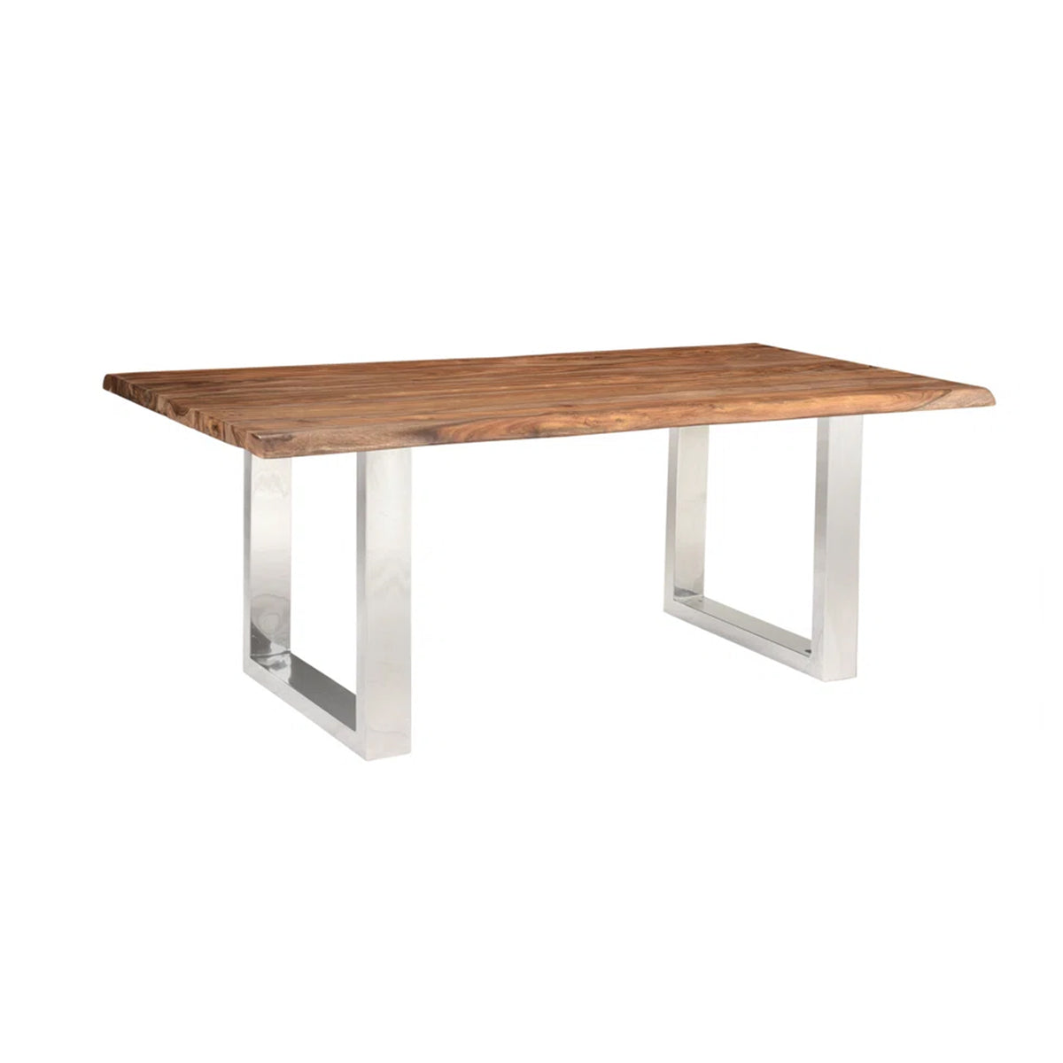 Luxe Wood and Metal Dining Table