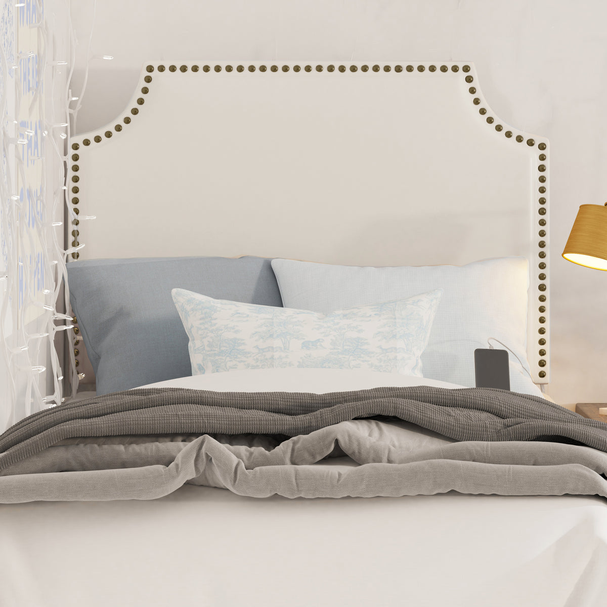 Chapin Upholstered Hanging Headboard