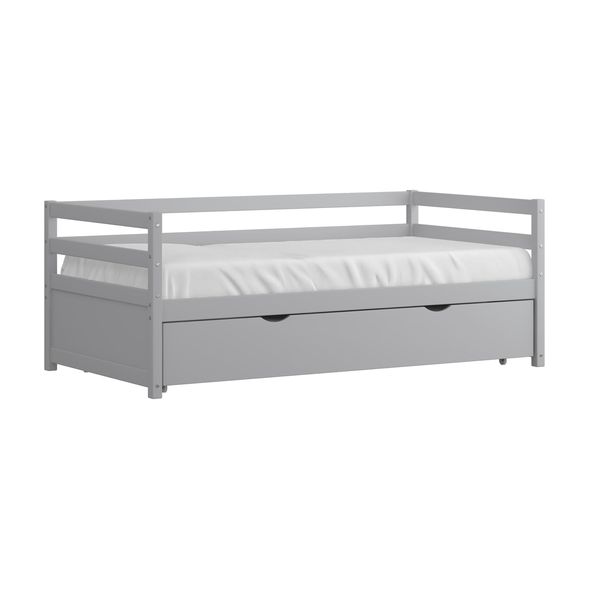Caspian Wood Twin Size Daybed with Trundle