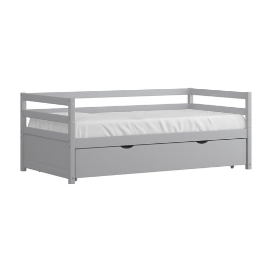 Caspian Wood Twin Size Daybed with Trundle
