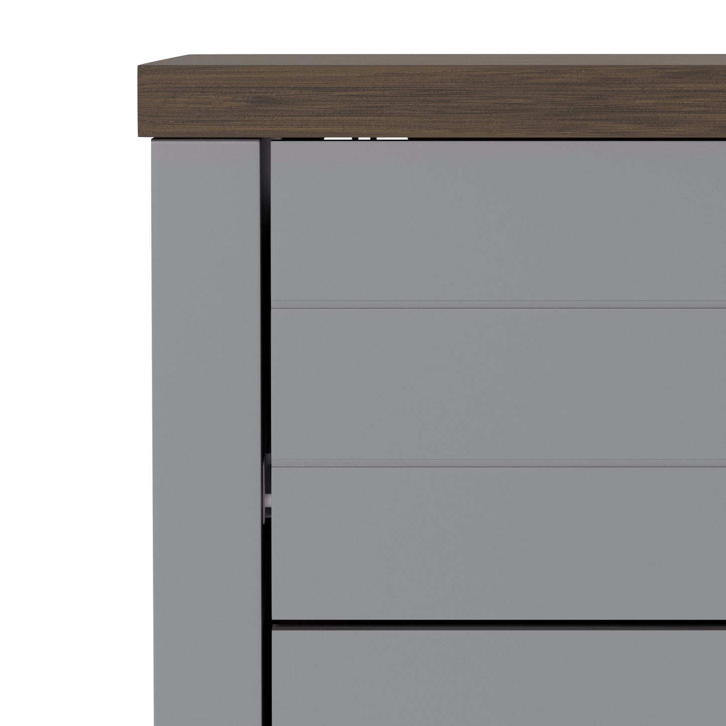 Lancaster Wood 4 Drawer Dresser