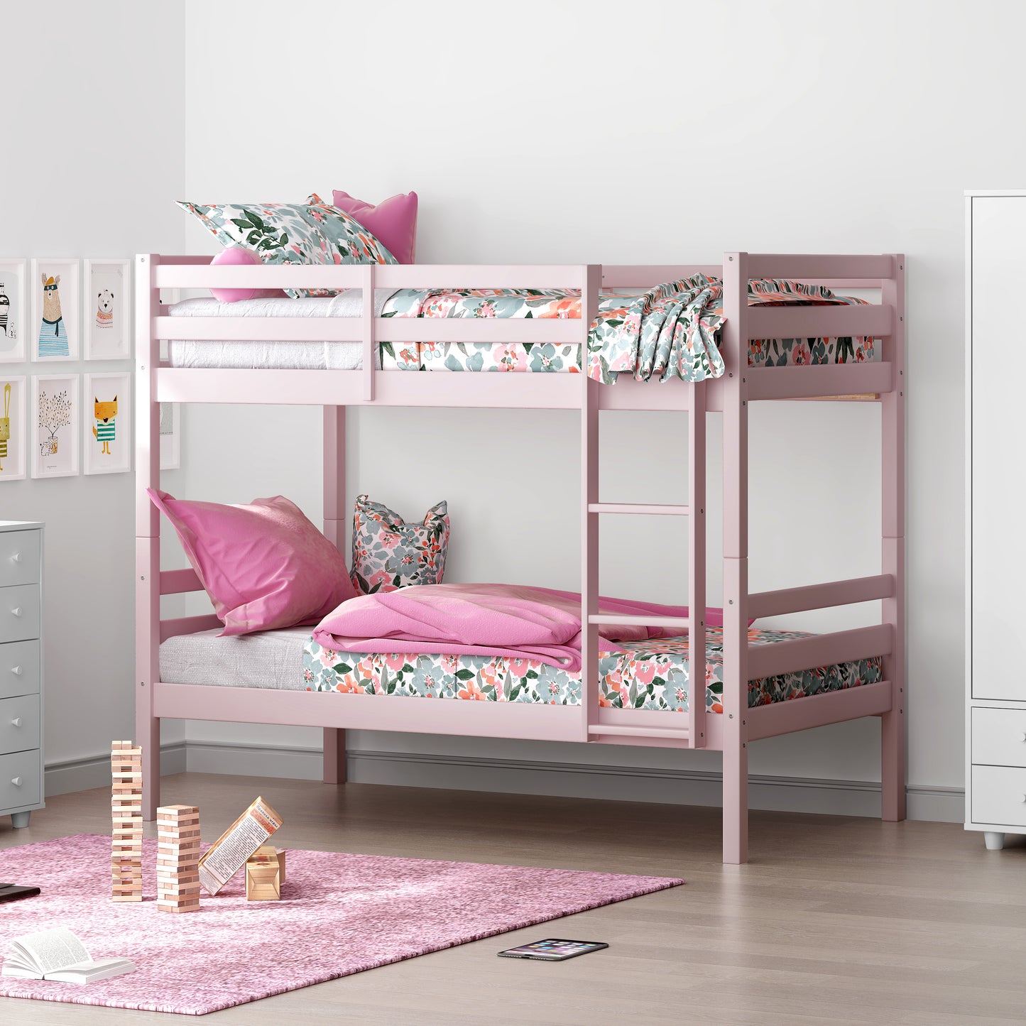 Campbell Wood Bunk Bed with Ladder