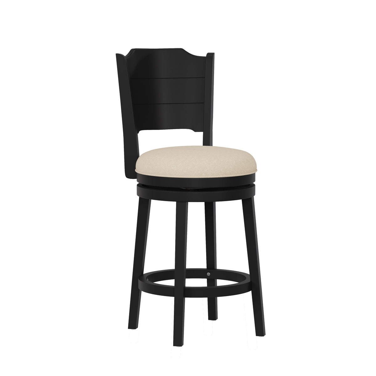 Clarion Wood Swivel Stool