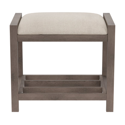 Amelia Wood Vanity Stool