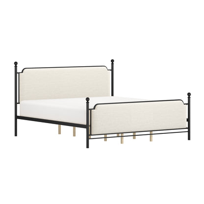 Birch Run Metal and Upholstered Complete King Platform Bed