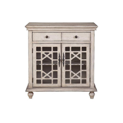 Beckett Two Drawer Two Door Cabinet, Cream