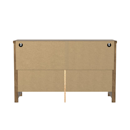Lancaster Wood 6 Drawer Dresser