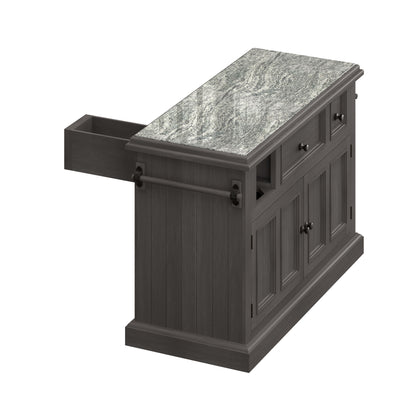 Tuscan Retreat Wood Kitchen Island