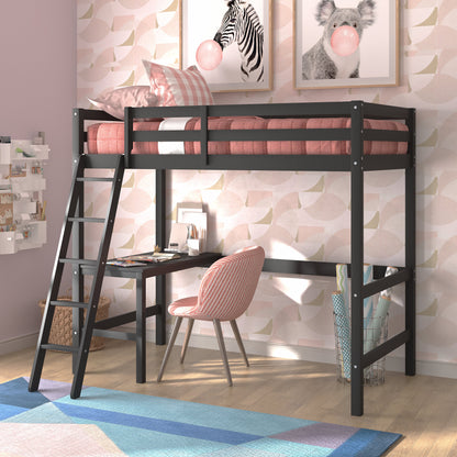 Caspian Wood Twin Loft Bed