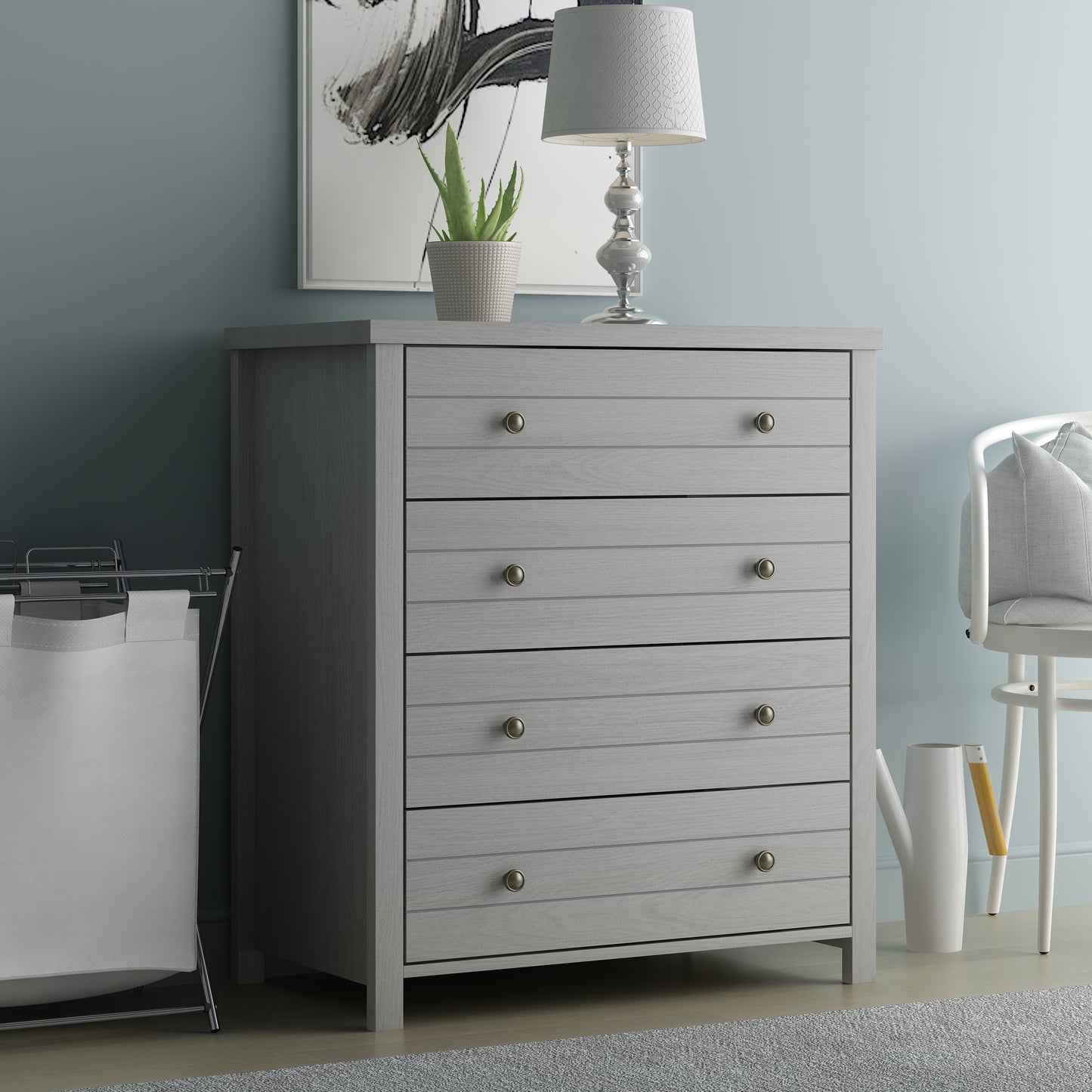 Harmony Wood 4 Drawer Dresser