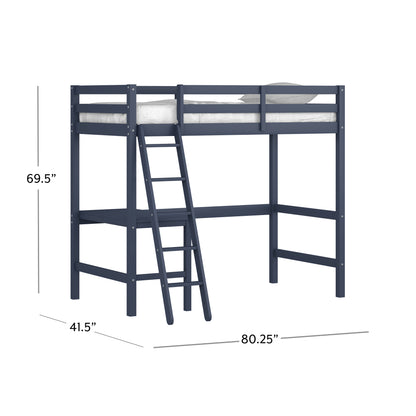 Caspian Wood Twin Loft Bed