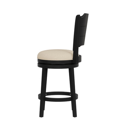 Clarion Wood Swivel Stool