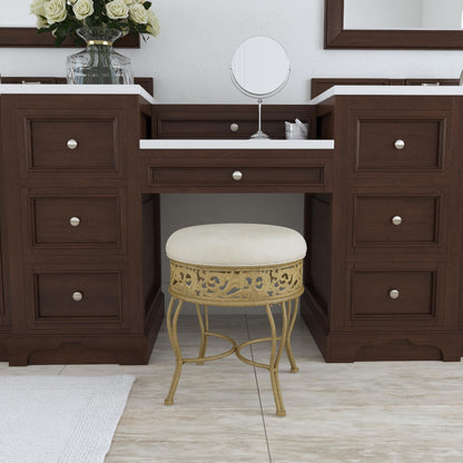 Villa III Metal Vanity Stool