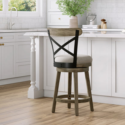 Reid Wood Counter and Bar Stools