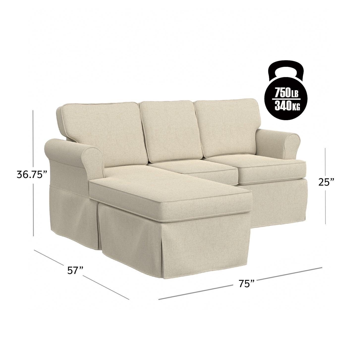 Faywood Upholstered Chaise Sectional