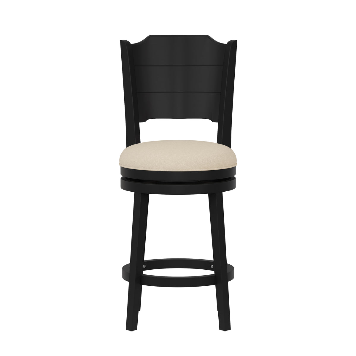 Clarion Wood Swivel Stool