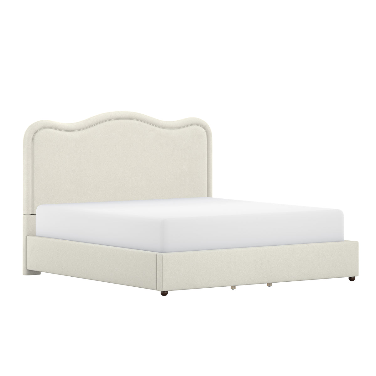 Maris Upholstered Scallop King Platform Bed