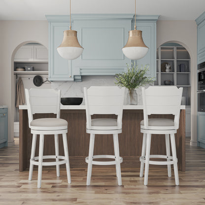 Clarion Wood Swivel Stool