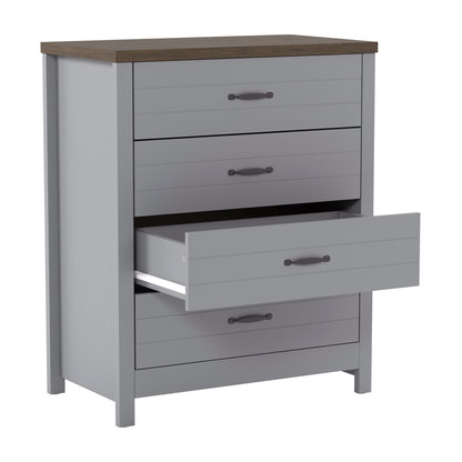 Lancaster Wood 4 Drawer Dresser