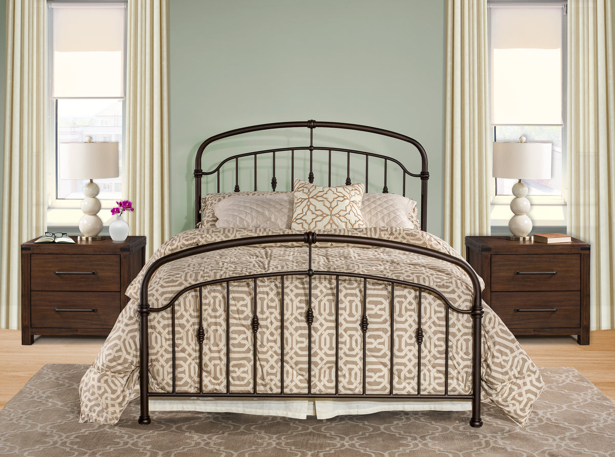 Pearson Metal Bed without Frame, Oiled Bronze