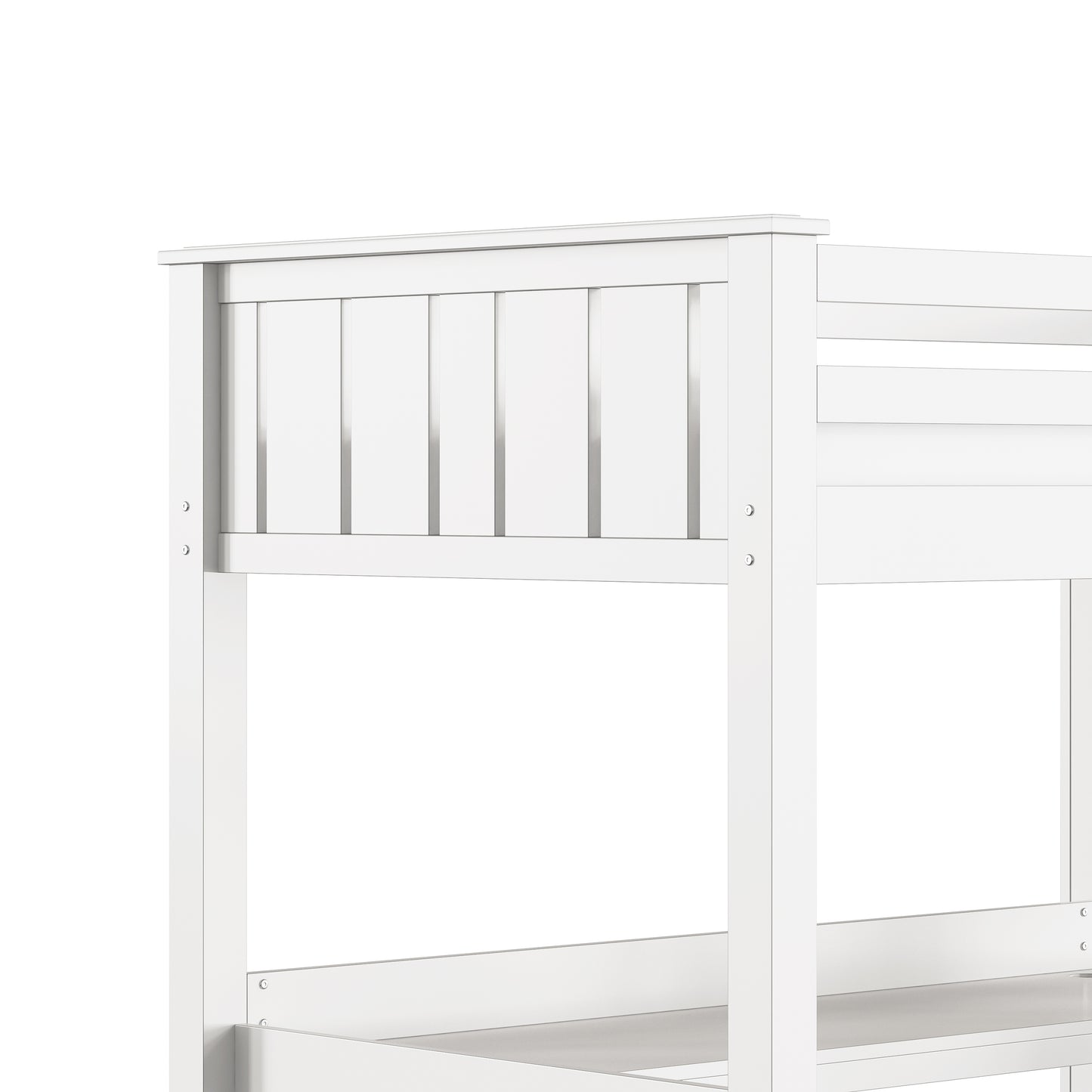 Lake House Wood Loft Bed with Desk
