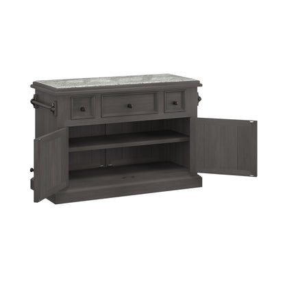 Tuscan Retreat Wood Kitchen Island
